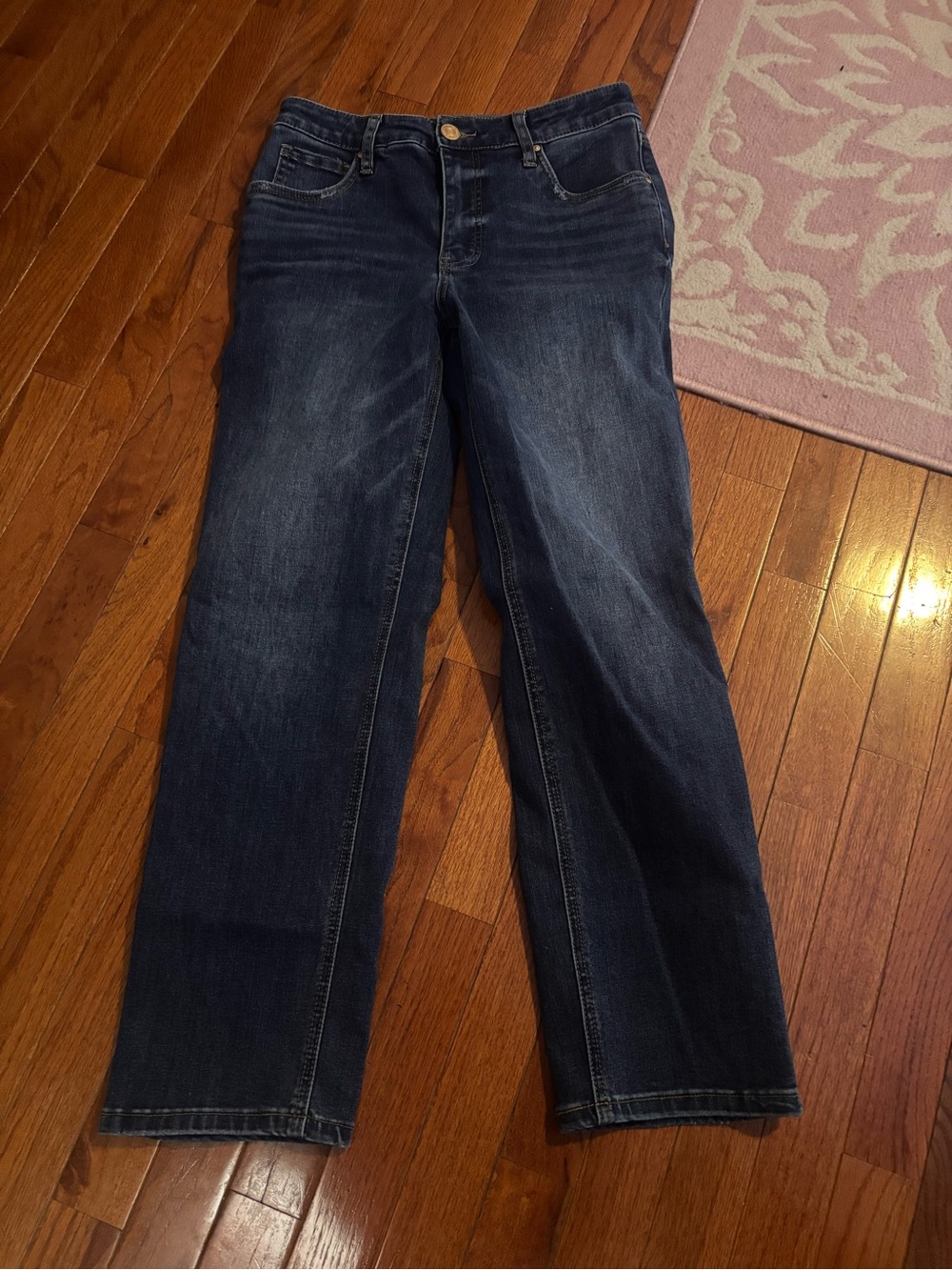 Women's Dark Wash Straight Leg Jeans KUT